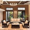 Bộ sofa cao cấp gỗ gụ vách lan