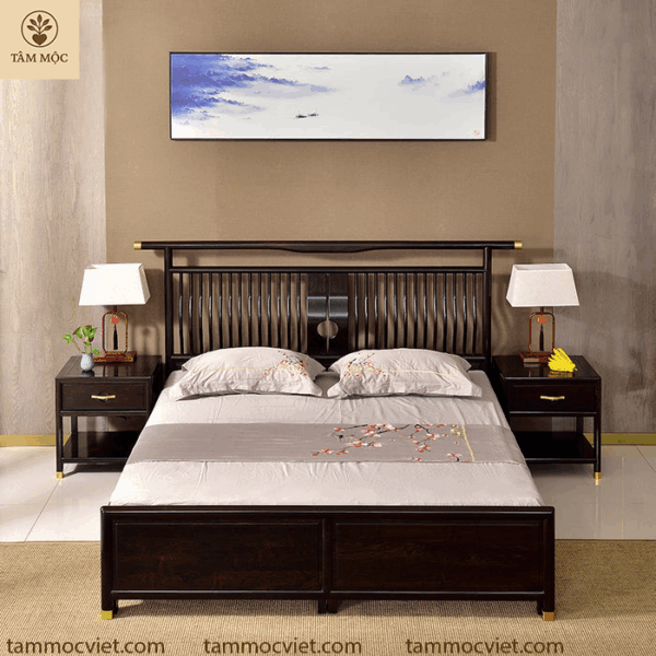 Giường gỗ gụ cao cấp