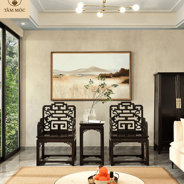 ghế song phúc gỗ trắc