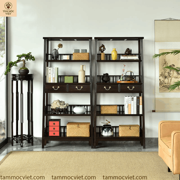 Tủ bày đồ gỗ trắc cao cấp