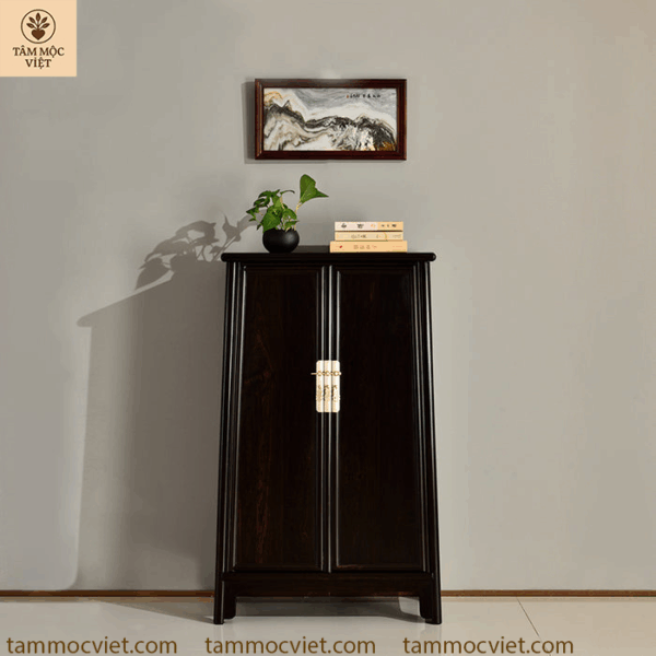 Tủ decor chữ A gỗ trắc.