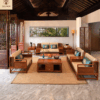 Sofa cao cấp gỗ hương, vách trơn