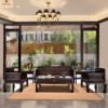Bộ sofa cao cấp ba thành gỗ trắc