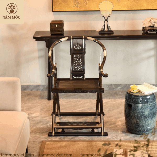 Ghế decor cao cấp gỗ trắc