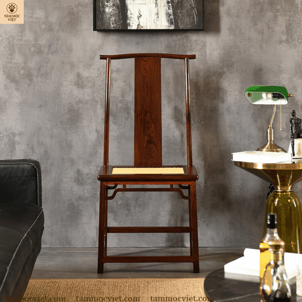 Ghế decor gỗ hương cao cấp