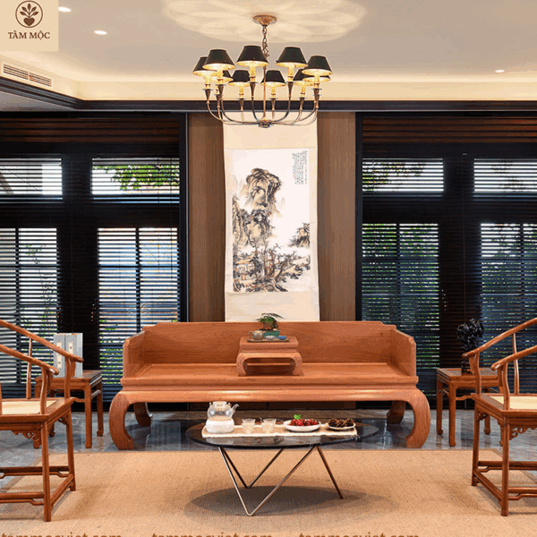 Sập ba thành gỗ Hương