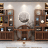 Tủ bày đồ decor gỗ hương cao cấp